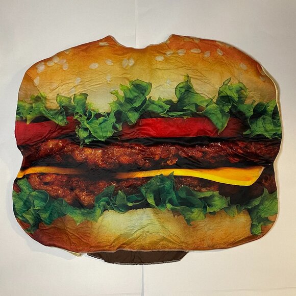 Hamburger Costume 🍔 Adult M/L Role Playing Creative Cosplay Halloween Stage - Picture 1 of 11